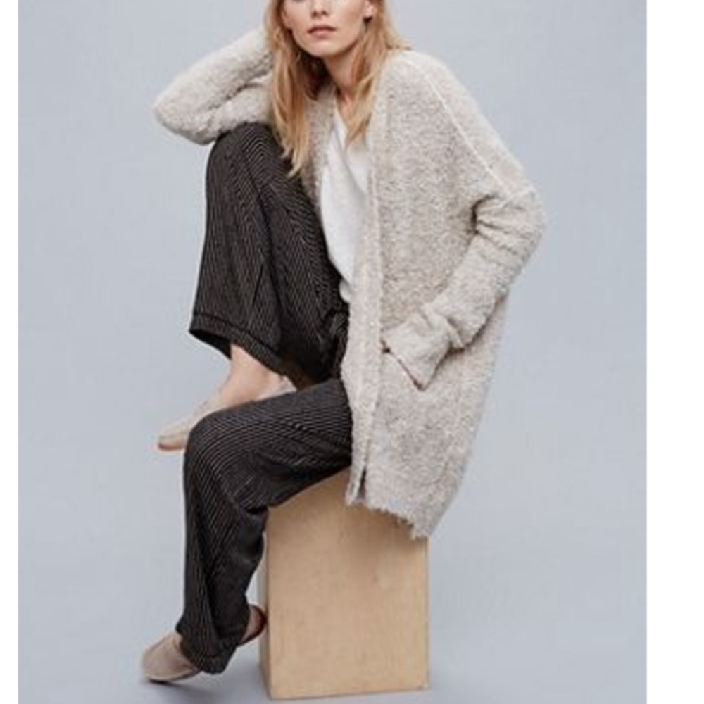 Free People Boucle Slouch Long Catalog Sweater